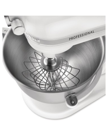 Batteur professionnel Kitchenaid 6,9L blanc - 325W