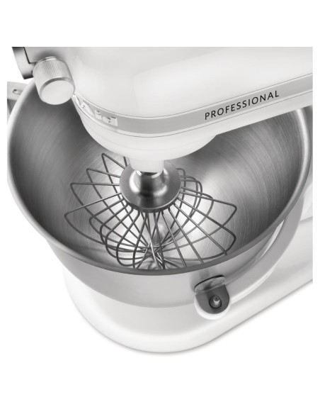 Batteur professionnel Kitchenaid 6,9L blanc - 325W
