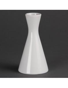 Vases bouteilles blancs 140mm Olympia - lot de 6
