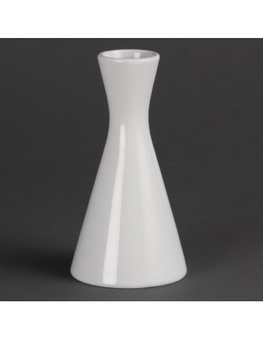 Vases bouteilles blancs 140mm Olympia - lot de 6