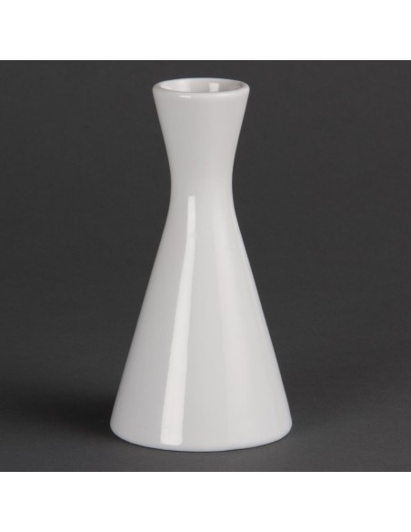Vases bouteilles blancs 140mm Olympia - lot de 6