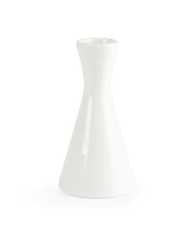 Vases bouteilles blancs 140mm Olympia - lot de 6