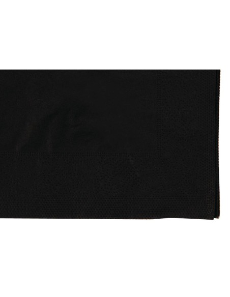 Serviettes cocktail noires Swantex 25x25 cm - Lot 2000