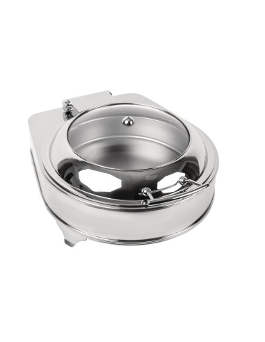 Chafing dish électrique rond Olympia 6 L - Inox