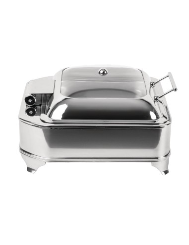 Chafing dish électrique carré Olympia 6L - inox