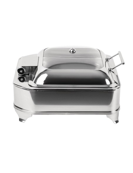 Chafing dish électrique carré Olympia 6L - inox