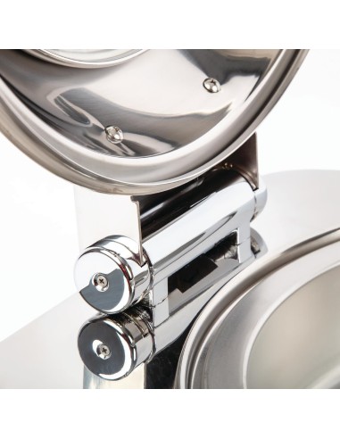 Chafing dish électrique rond Olympia 6 L - Inox