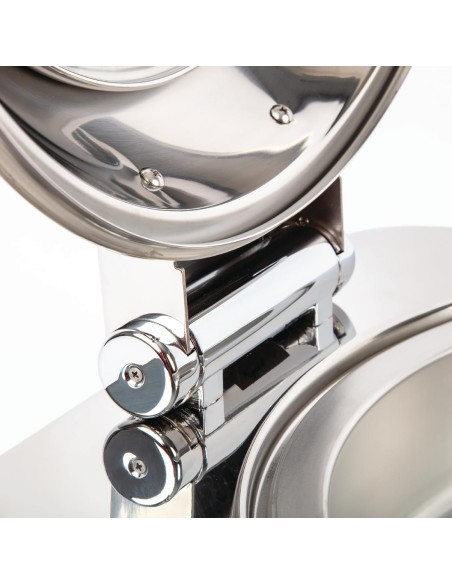 Chafing dish électrique rond Olympia 6 L - Inox