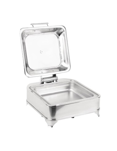 Chafing dish électrique carré Olympia 6L - inox