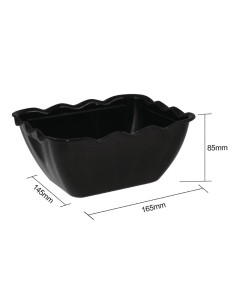 Petit saladier noir Olympia Kristallon 750 ml - léger et durable 2