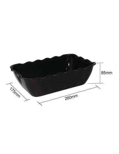 Saladier noir medium Olympia Kristallon 2 L - Durable et léger