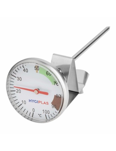Thermomètre à café et à lait 125mm - Hygiplas
