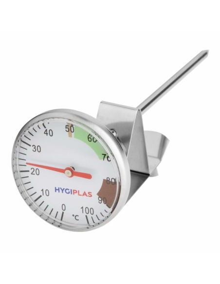 Thermomètre à café et à lait 125mm - Hygiplas