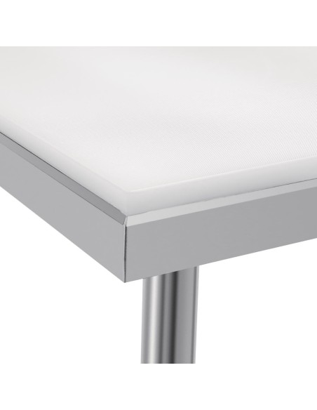 Table de découpe inox Vogue 900mm - Planche réversible