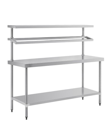 Grande table de préparation inox Vogue 1500x1800 mm