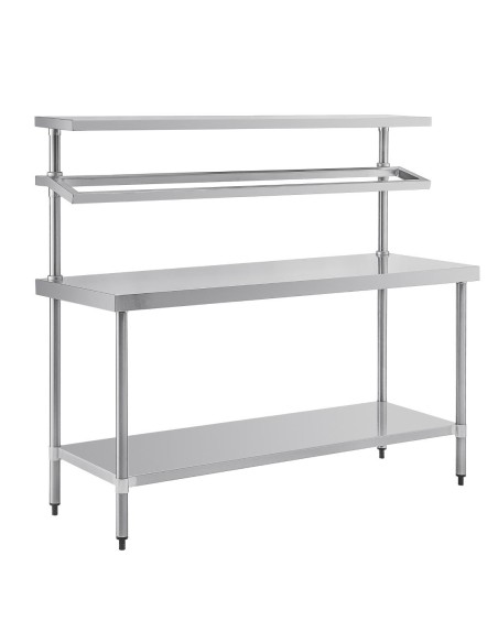 Grande table de préparation inox Vogue 1500x1800 mm