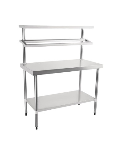 Grande table de préparation inox Vogue 1500x1800 mm