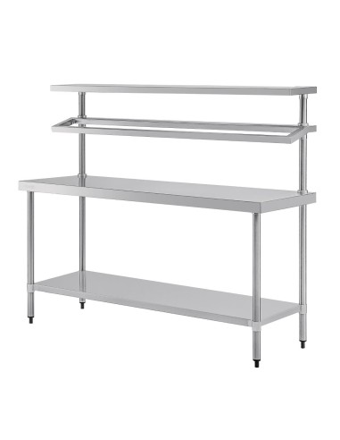 Grande table de préparation inox Vogue 1500x1800 mm