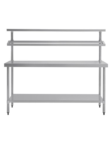 Grande table de préparation inox Vogue 1500x1800 mm