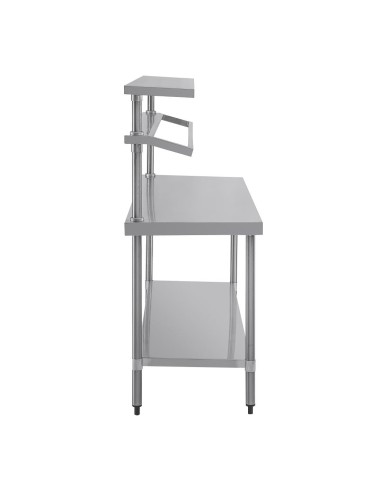 Grande table de préparation inox Vogue 1500x1800 mm