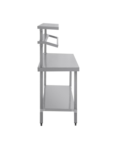 Grande table de préparation inox Vogue 1500x1800 mm