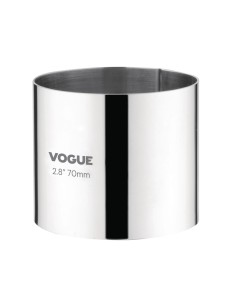 Cercle à mousse 70 x 60 mm Vogue - Acier inoxydable