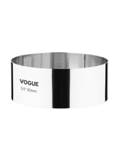 Cercle à mousse 90 x 35 mm Vogue - Acier inoxydable