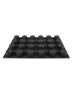 Moule à muffins antiadhésif Pavoflex 24 pièces - silicone rouge
