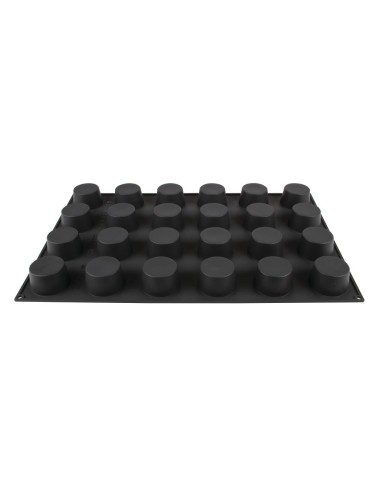 Moule à muffins antiadhésif Pavoflex 24 pièces - silicone rouge