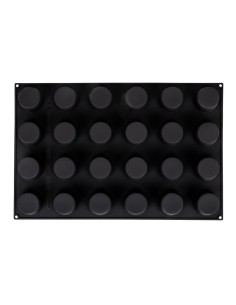 Moule à muffins antiadhésif Pavoflex 24 pièces - silicone rouge 2