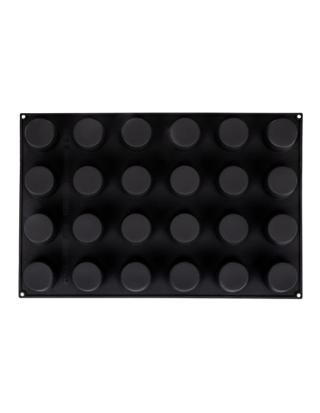 Moule à muffins antiadhésif Pavoflex 24 pièces - silicone rouge