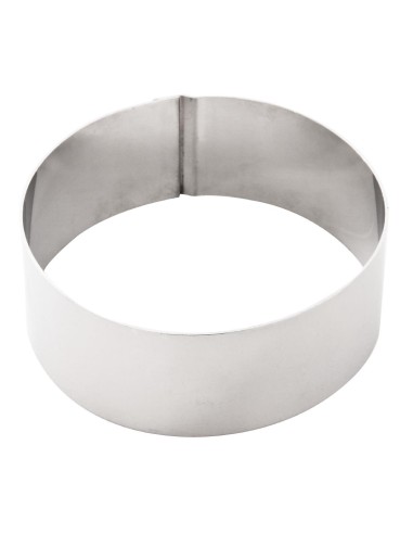 Cercle à mousse 90 x 35 mm Vogue - Acier inoxydable