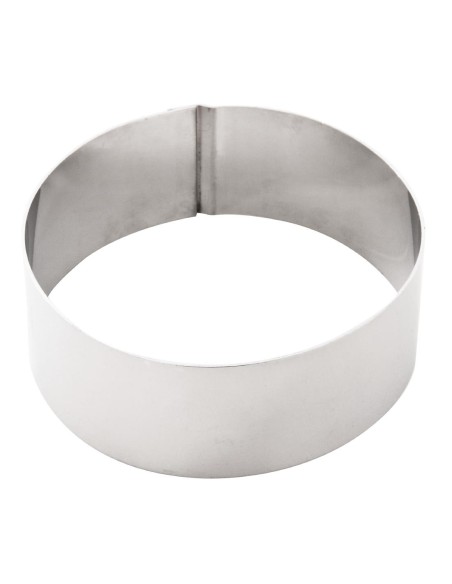 Cercle à mousse 90 x 35 mm Vogue - Acier inoxydable