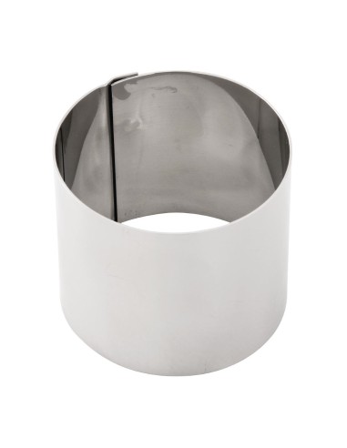 Cercle à mousse 70 x 60 mm Vogue - Acier inoxydable