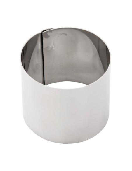 Cercle à mousse 70 x 60 mm Vogue - Acier inoxydable