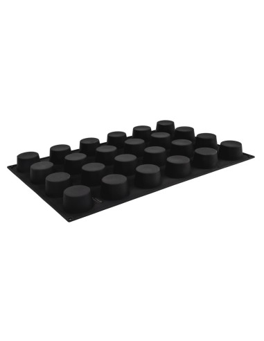 Moule à muffins antiadhésif Pavoflex 24 pièces - silicone rouge