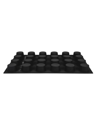 Moule à muffins antiadhésif Pavoflex 24 pièces - silicone rouge