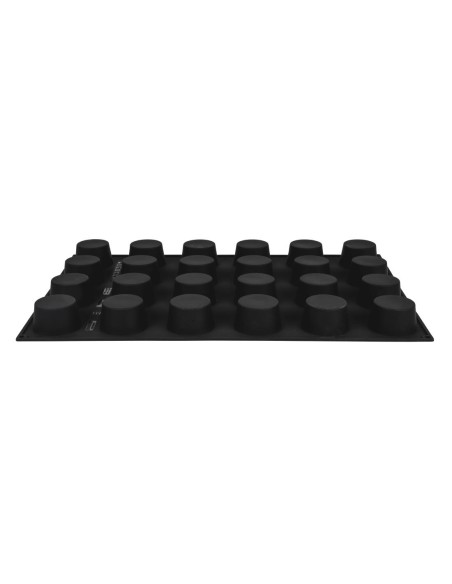 Moule à muffins antiadhésif Pavoflex 24 pièces - silicone rouge