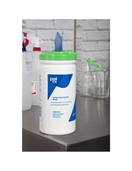 Lingettes désinfectantes Pal 200 - Sans alcool, normes EN1276/EN13697