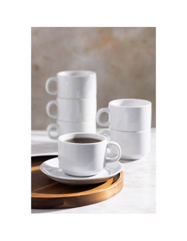 Tasses empilables Olympia Athena 200ml - Lot de 24