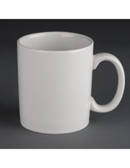 Mugs Olympia Athena 280 ml - lot de 12, porcelaine vitrifiée