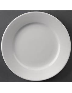 Assiettes à bord large Olympia Athena 202 mm - lot de 12