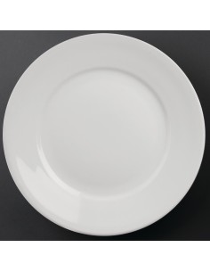 Assiettes bord large Olympia Athena 280mm - lot de 6