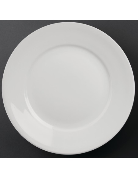 Assiettes bord large Olympia Athena 280mm - lot de 6