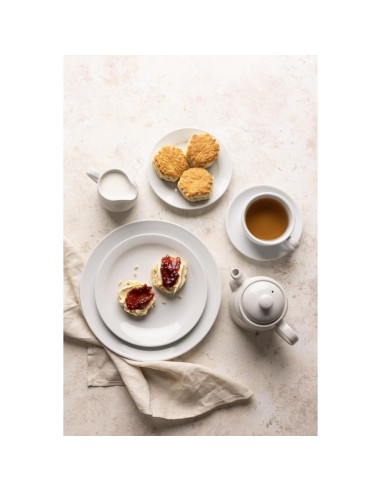 Assiettes bord large Olympia Athena 280mm - lot de 6