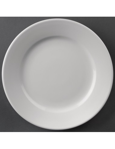 Assiettes à bord large Olympia Athena 165mm - Lot de 12