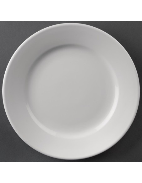 Assiettes à bord large Olympia Athena 165mm - Lot de 12