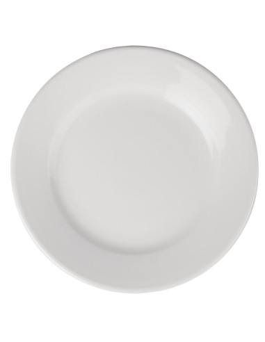 Assiettes à bord large Olympia Athena 202 mm - lot de 12