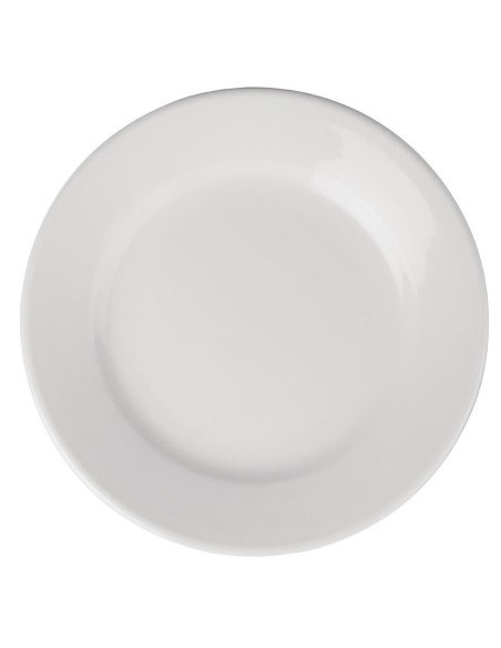 Assiettes à bord large Olympia Athena 202 mm - lot de 12