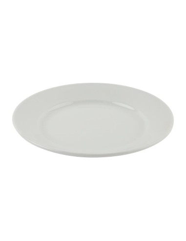 Assiettes à bord large Olympia Athena 202 mm - lot de 12